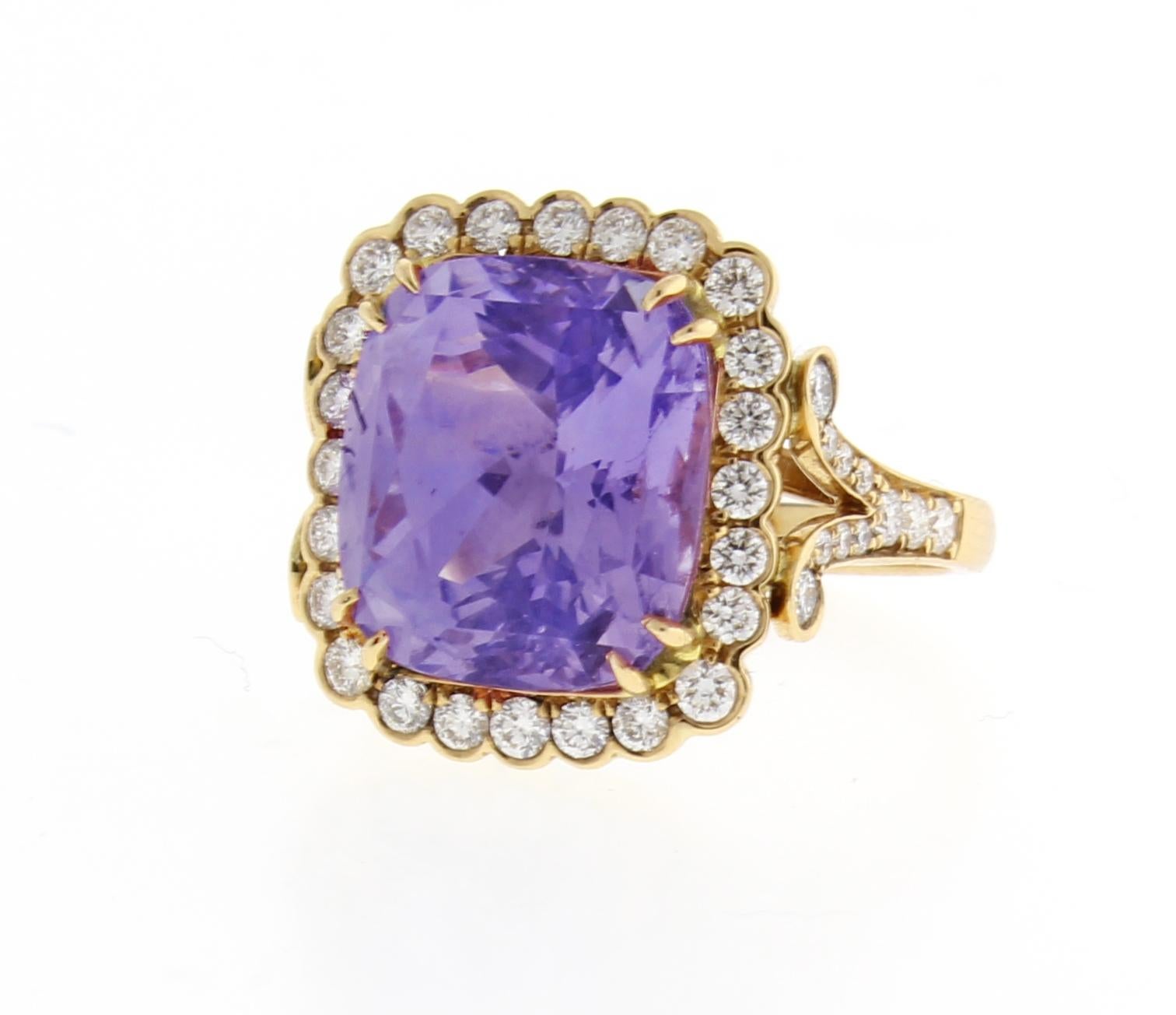 lavender sapphire ring