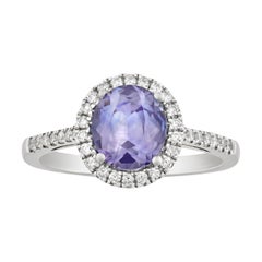 Lavender Sapphire Ring, 1.61 Carats