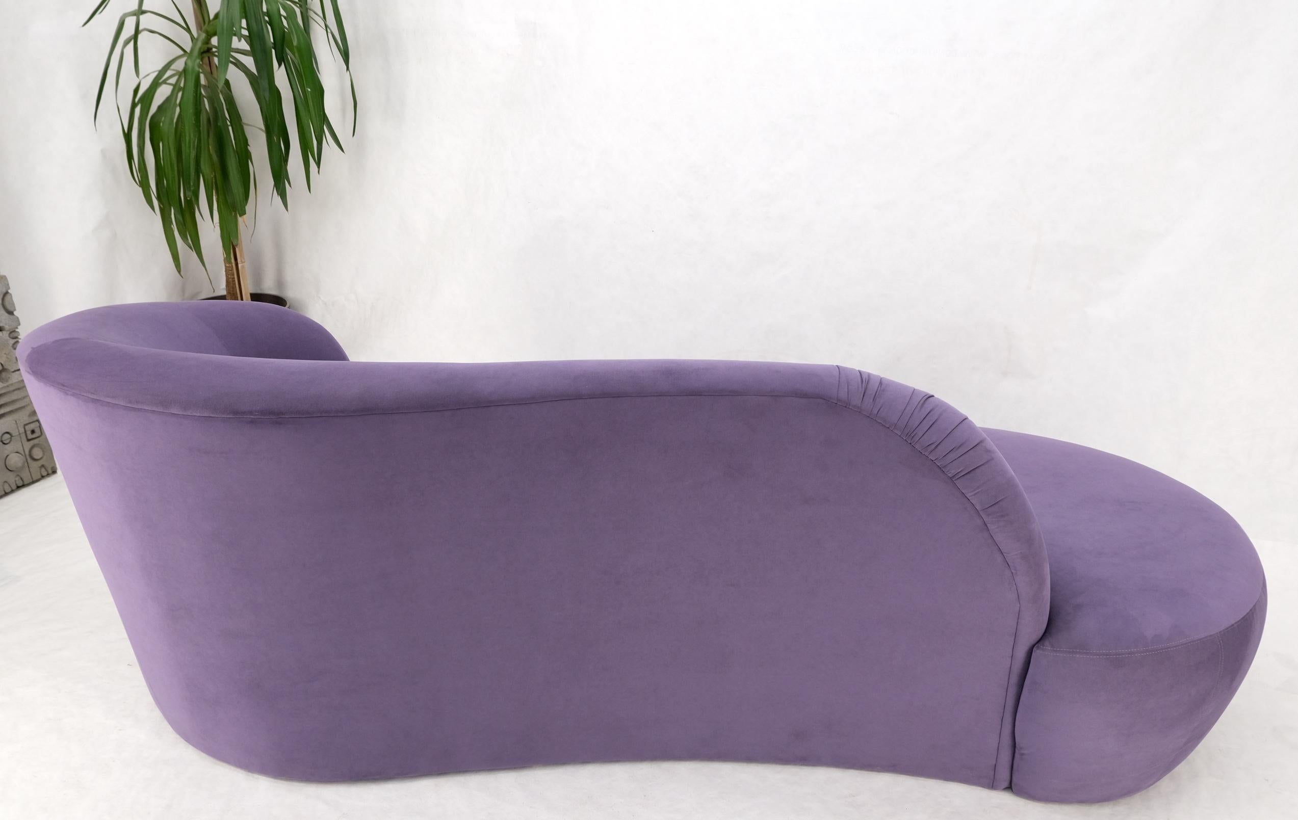 Lavender Ultra Suede Cloud Sofa Chaise Lounge by Weiman  For Sale 9