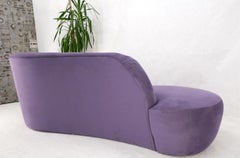 Divano Chaise Lounge Lavender Ultra Suede Cloud di Weiman