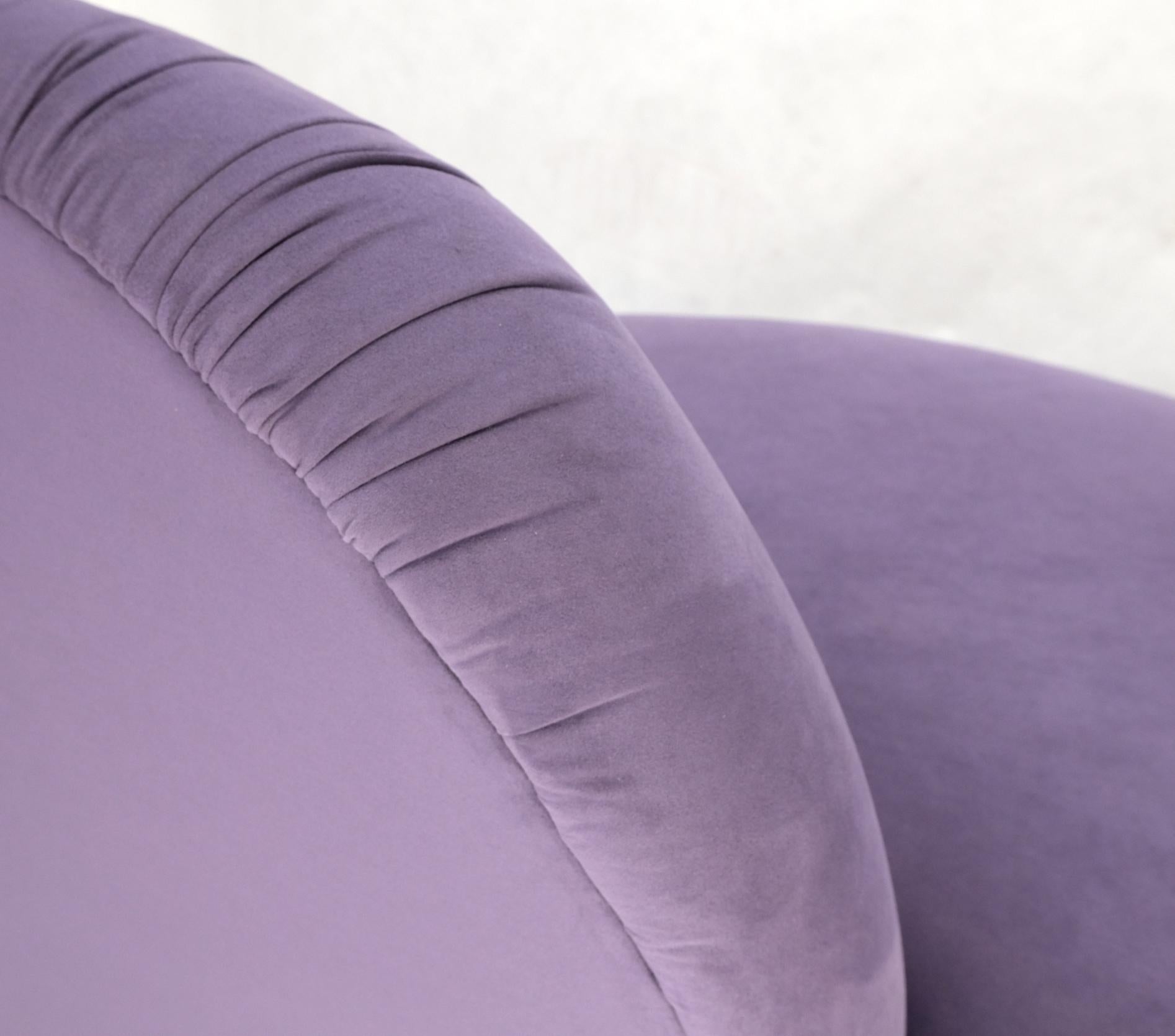 Lavendel Ultra Wildleder Cloud Sofa Chaise Lounge von Weiman  (amerikanisch) im Angebot