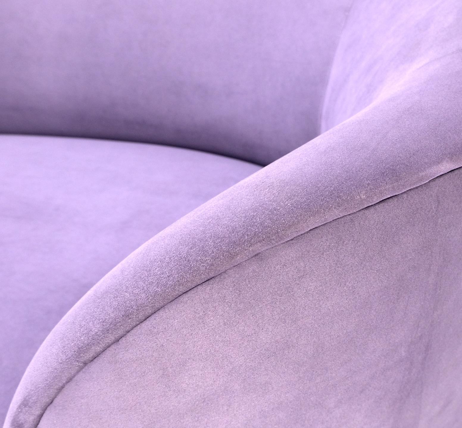 Lavendel Ultra Wildleder Cloud Sofa Chaise Lounge von Weiman  im Zustand „Gut“ im Angebot in Rockaway, NJ
