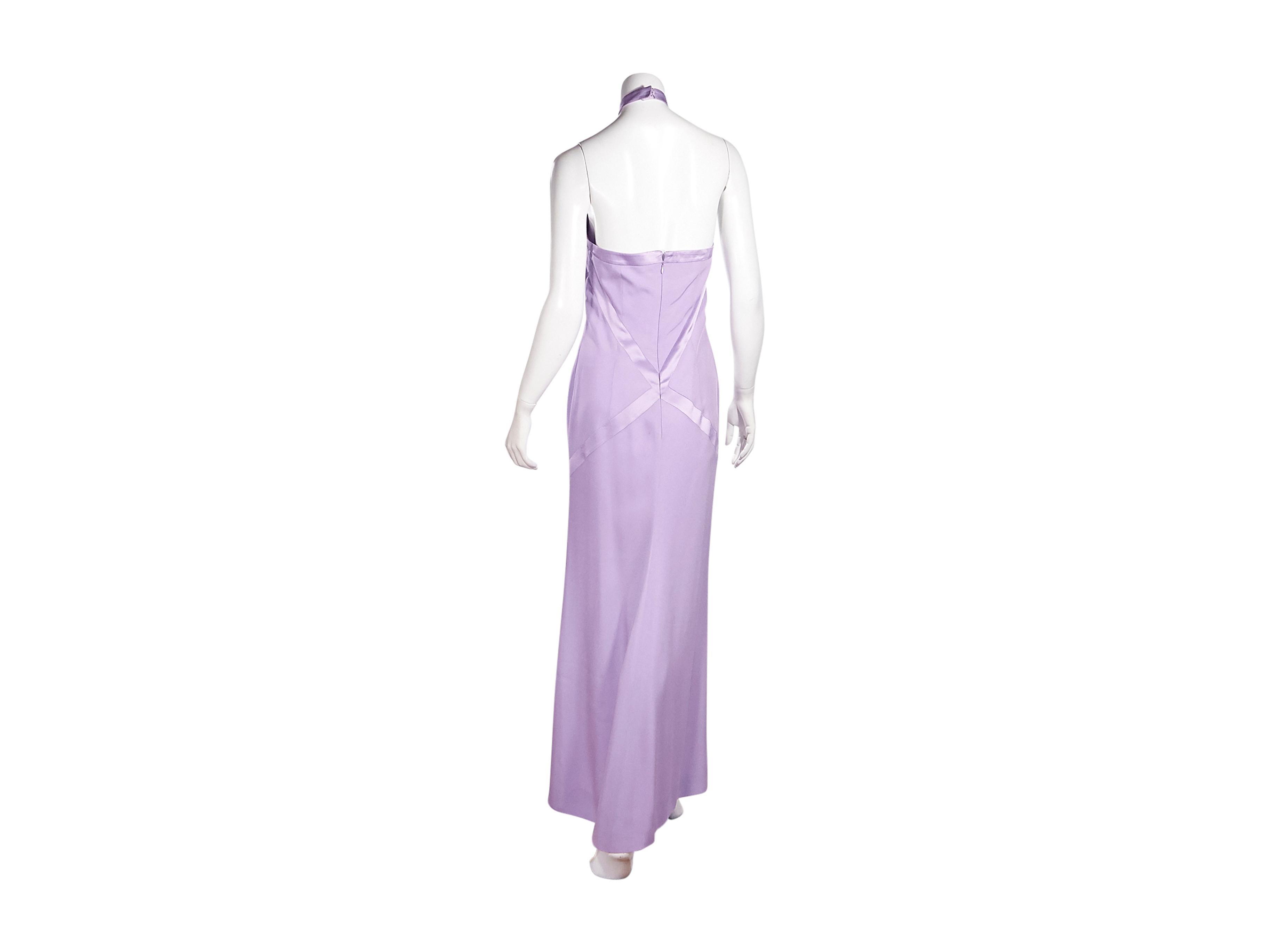 Purple Lavender Vintage Givenchy Couture Silk Gown