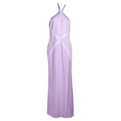 Lavender Vintage Givenchy Couture Silk Gown
