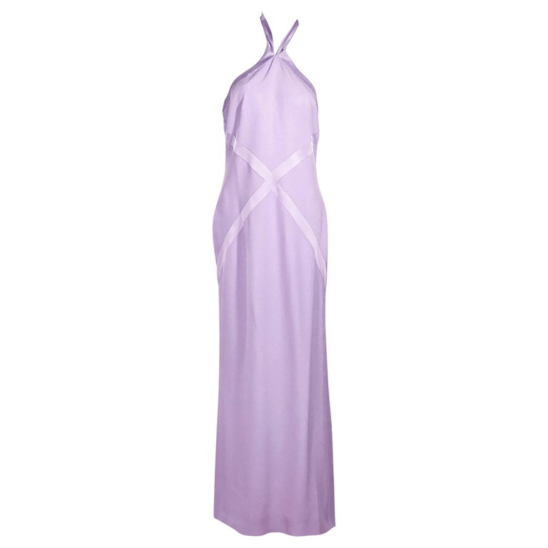 Lavender Vintage Givenchy Couture Silk Gown at 1stdibs
