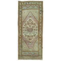 Lavender Vintage Turkish Oushak Rug