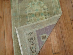 Lavender Wool Turkish Oushak Throw Mat Size 20th Century Rug