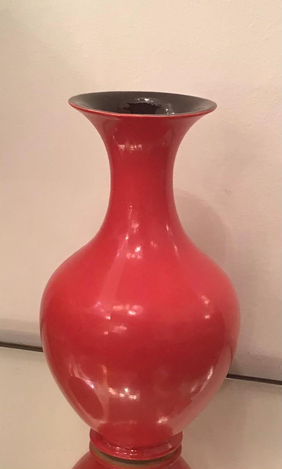 Vase en céramique Lavenia, 1930, Italie.