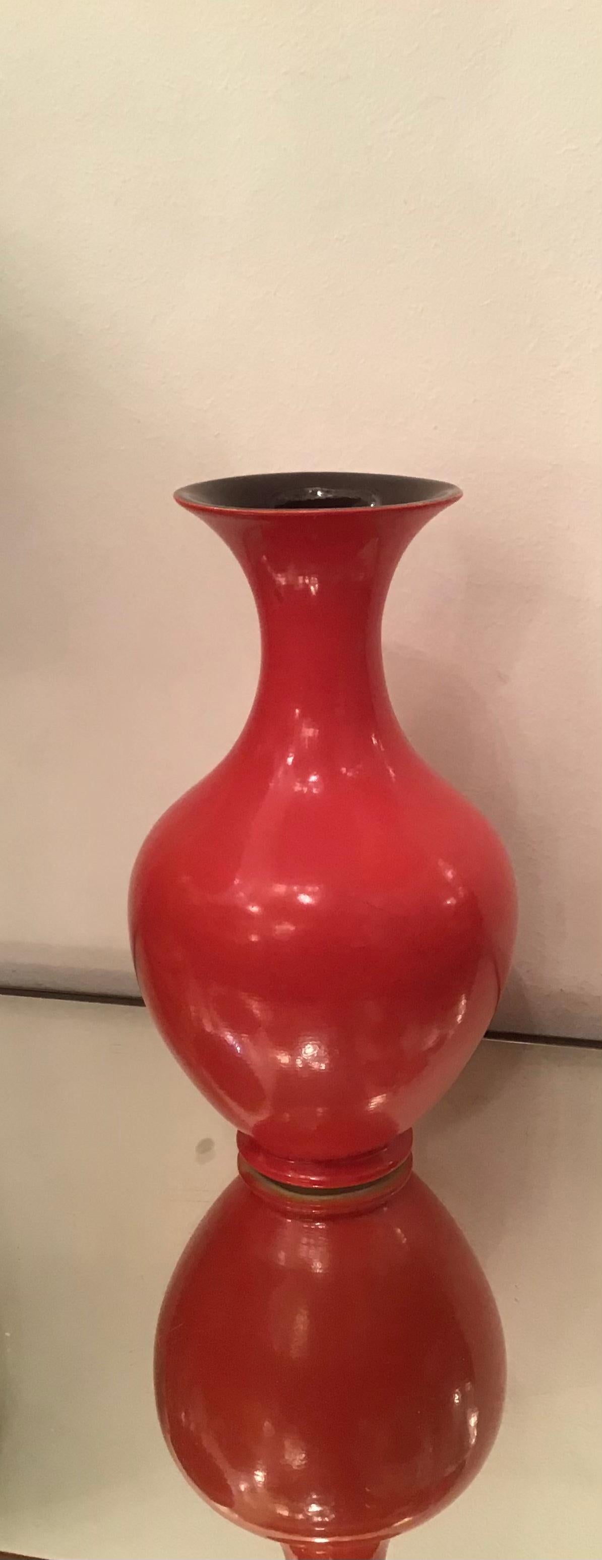 Vase en céramique lavande, 1930, Italie Excellent état - En vente à Milano, IT