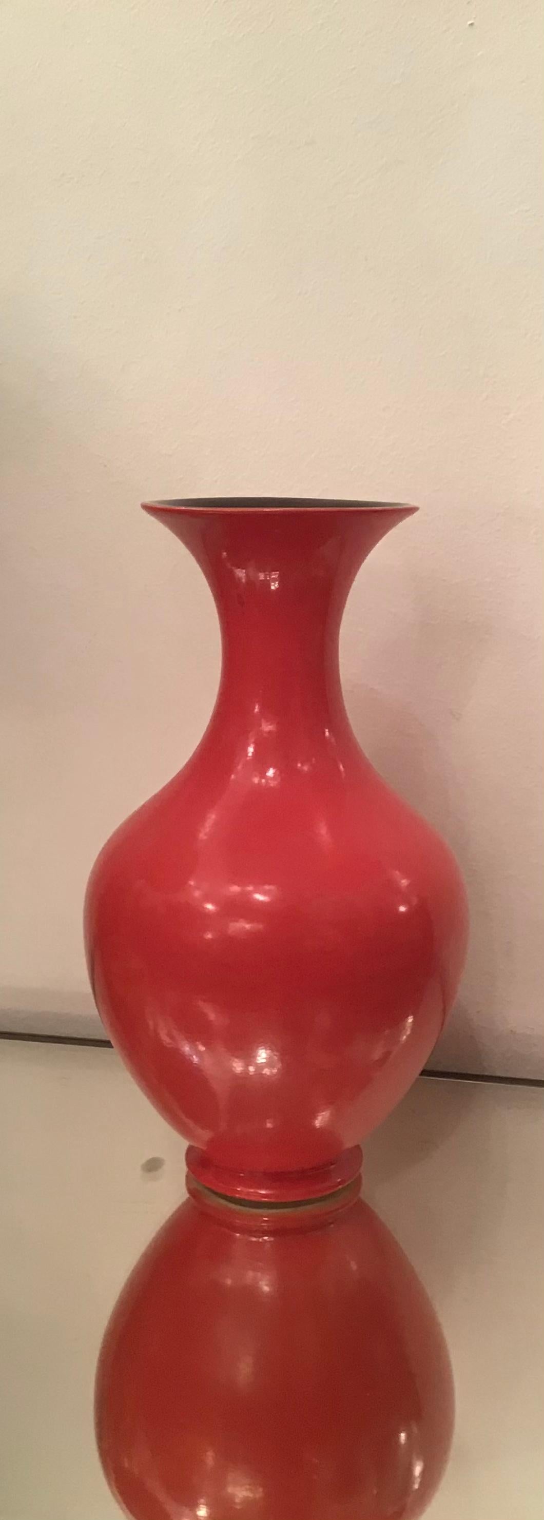 Milieu du XXe siècle Vase en céramique lavande, 1930, Italie en vente