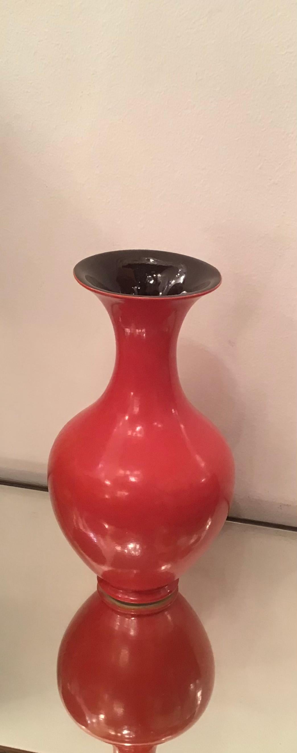 Vase en céramique lavande, 1930, Italie en vente 1