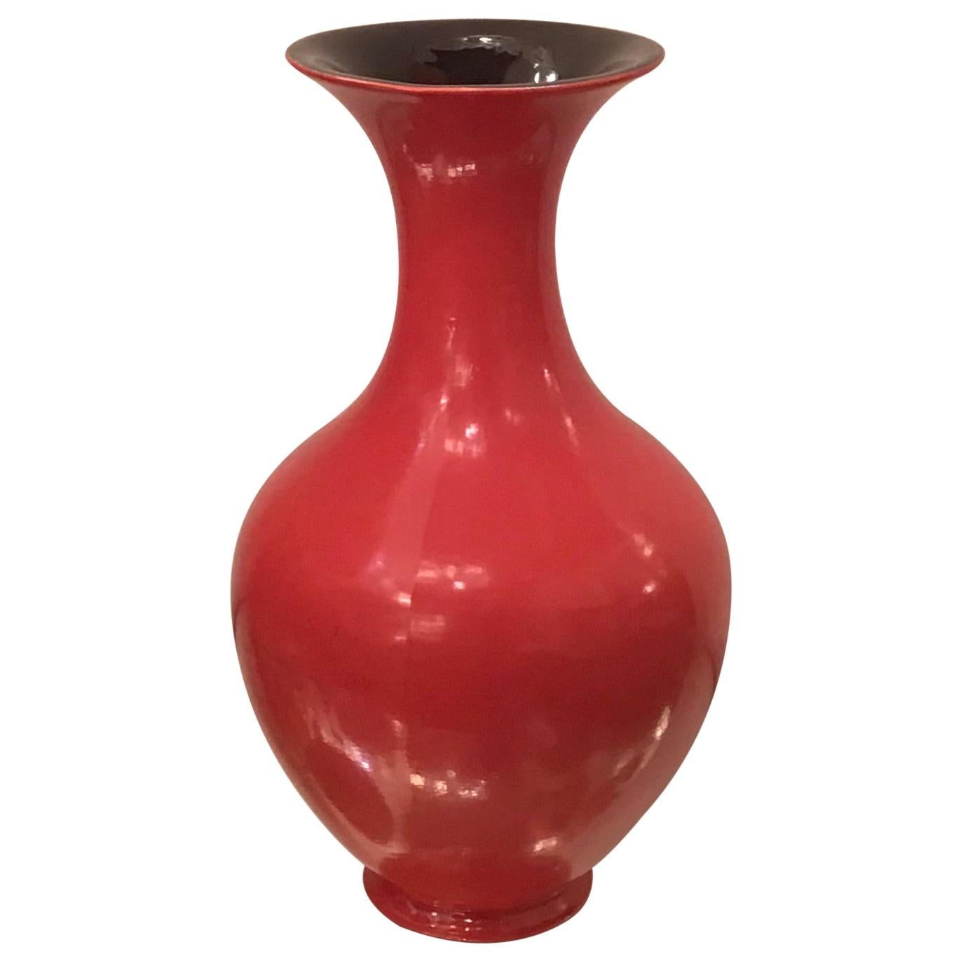 Vase en céramique lavande, 1930, Italie