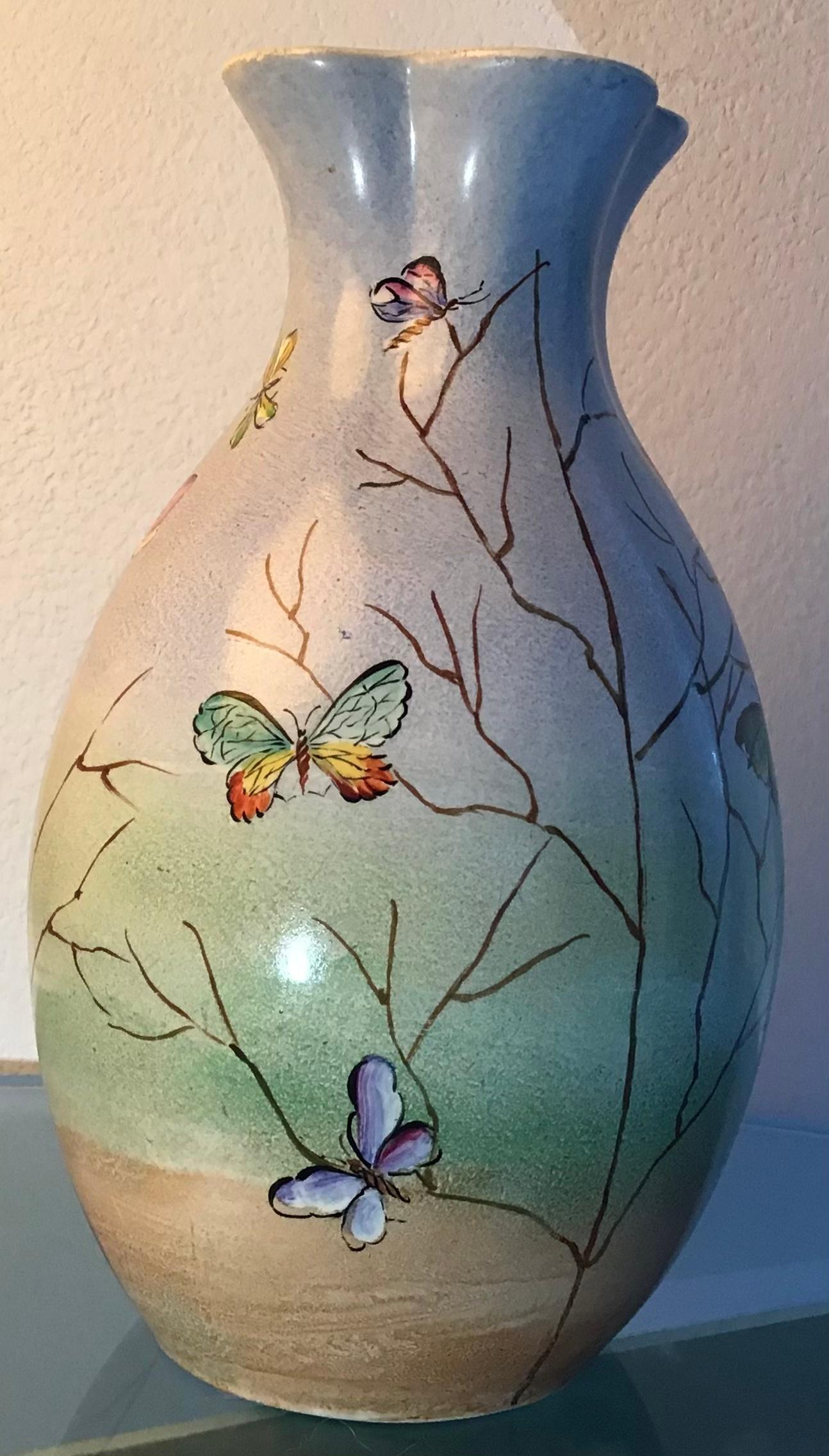 Lavenia “Guido Andlovitz “Vase Ceramic 1940 Italy For Sale 5