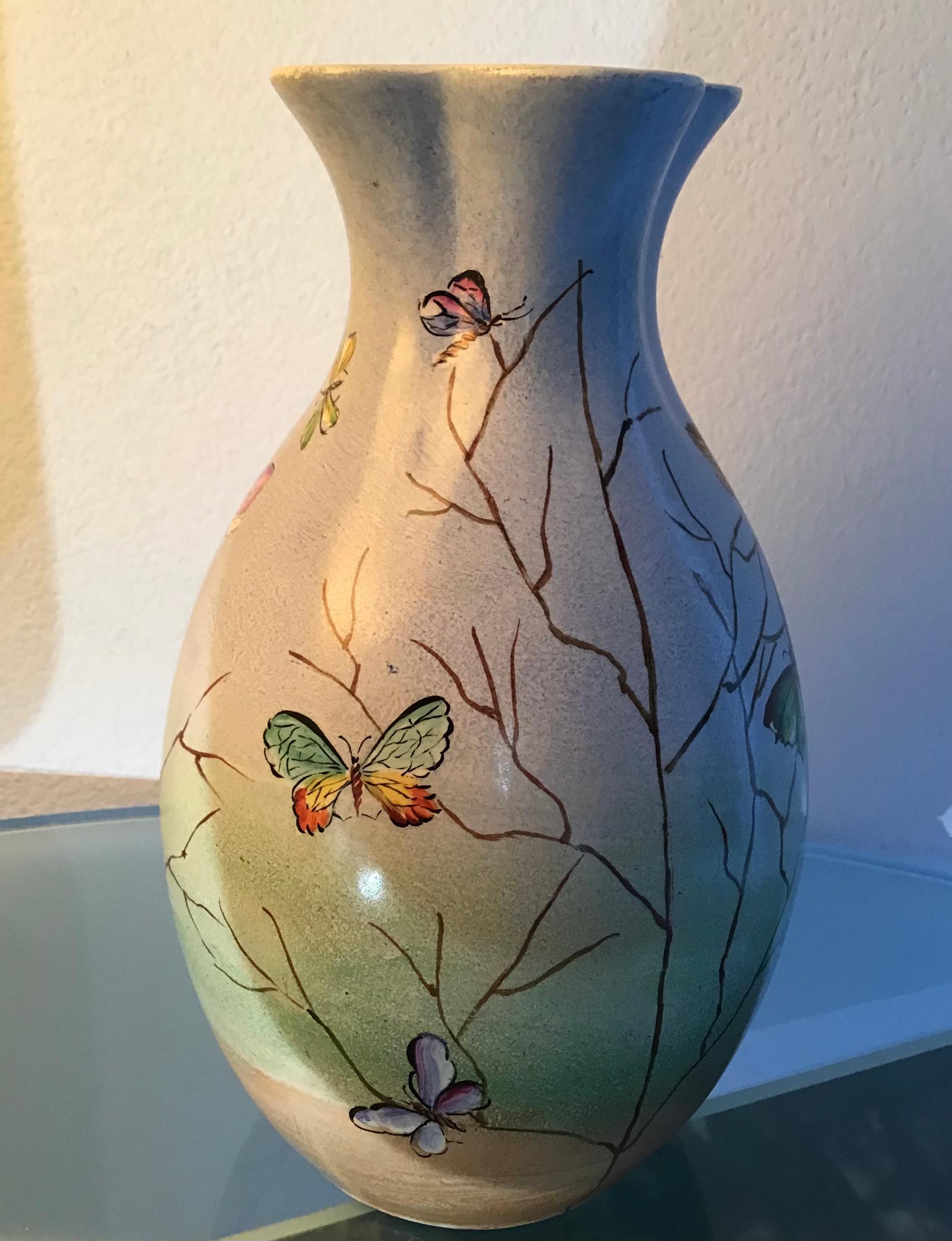 Lavenia “Guido Andlovitz “Vase Ceramic 1940 Italy For Sale 6