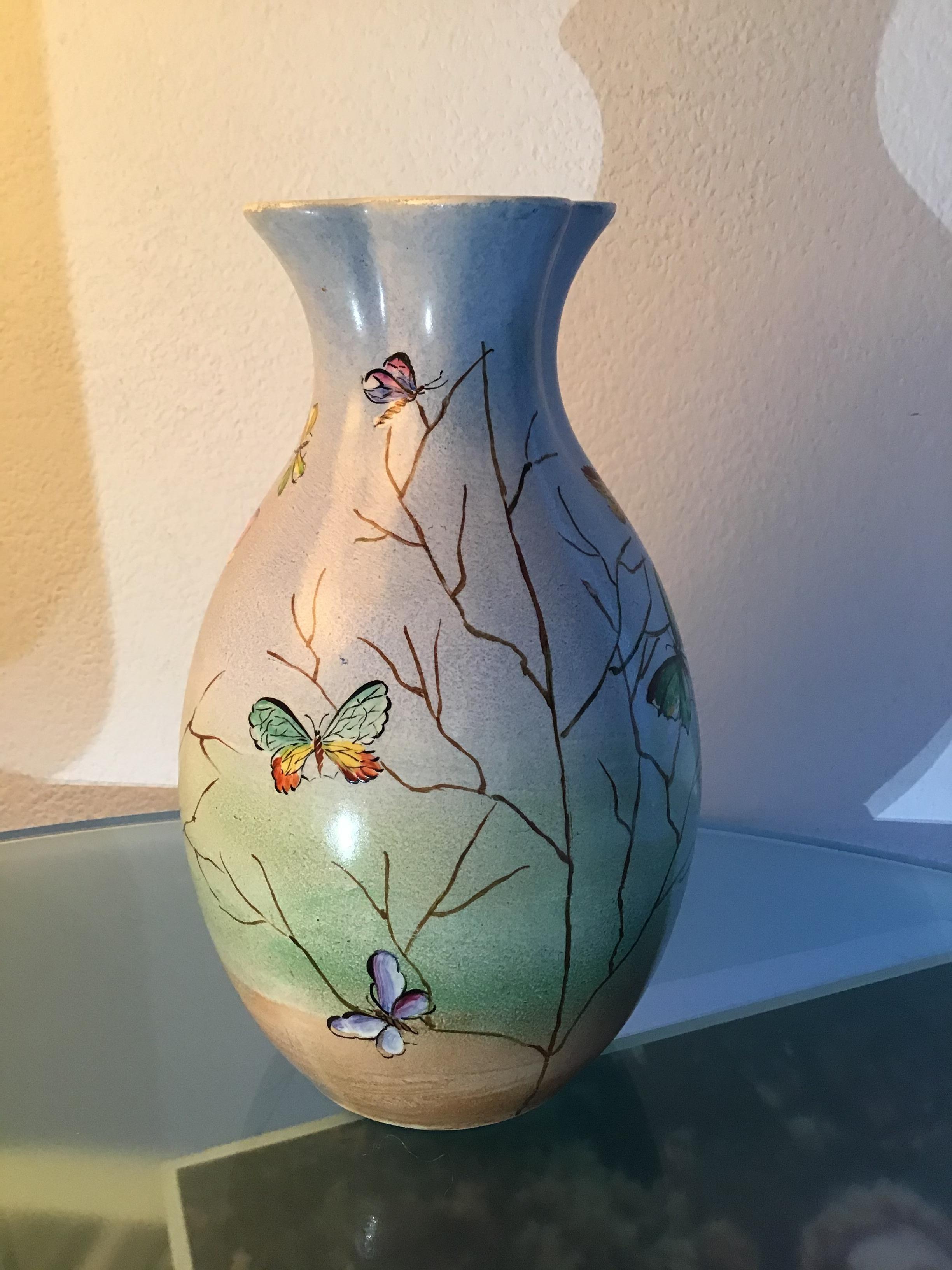 Lavenia “Guido Andlovitz “Vase Ceramic 1940 Italy For Sale 7