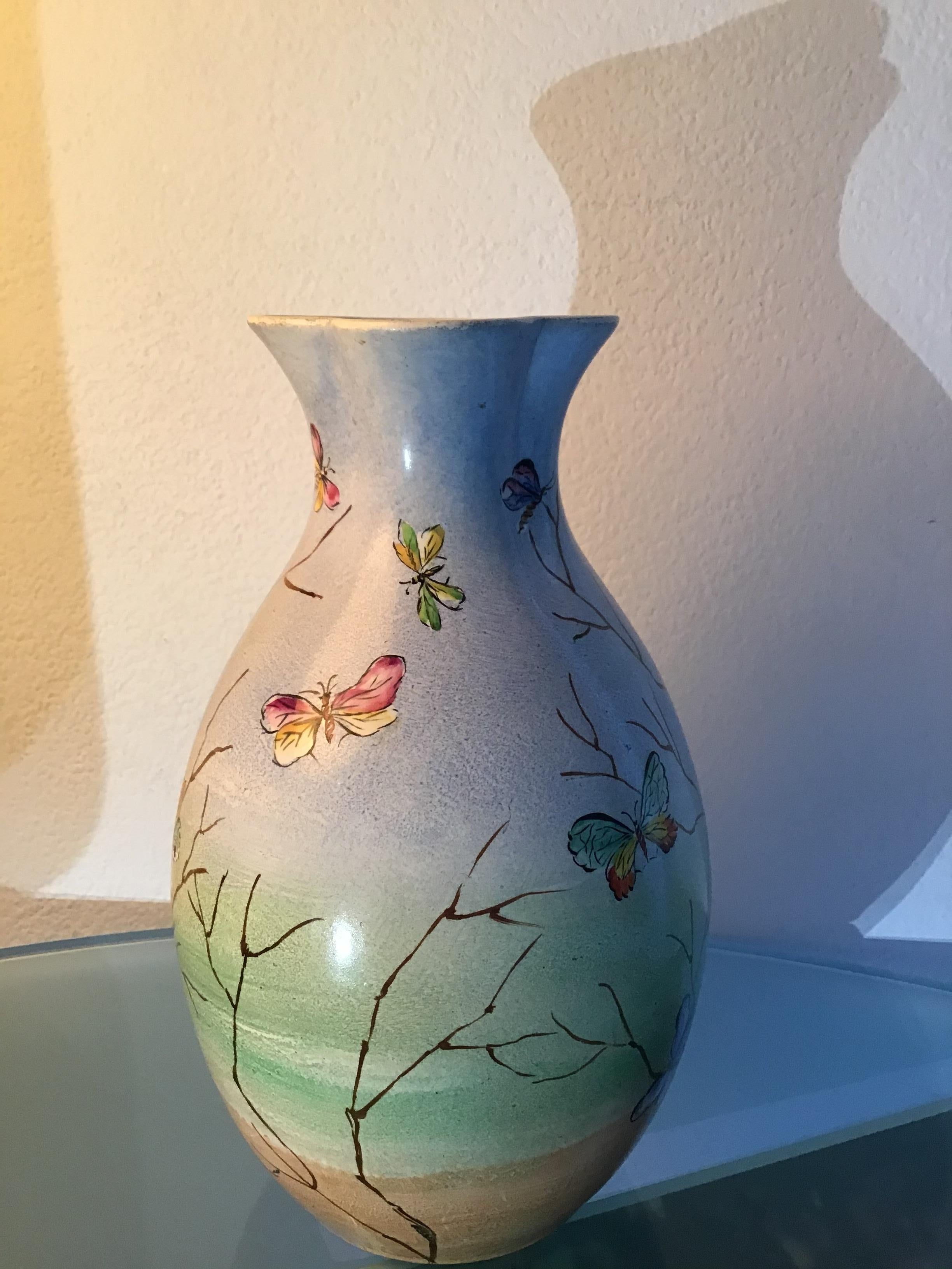 Lavenia “Guido Andlovitz “Vase Ceramic 1940 Italy For Sale 9