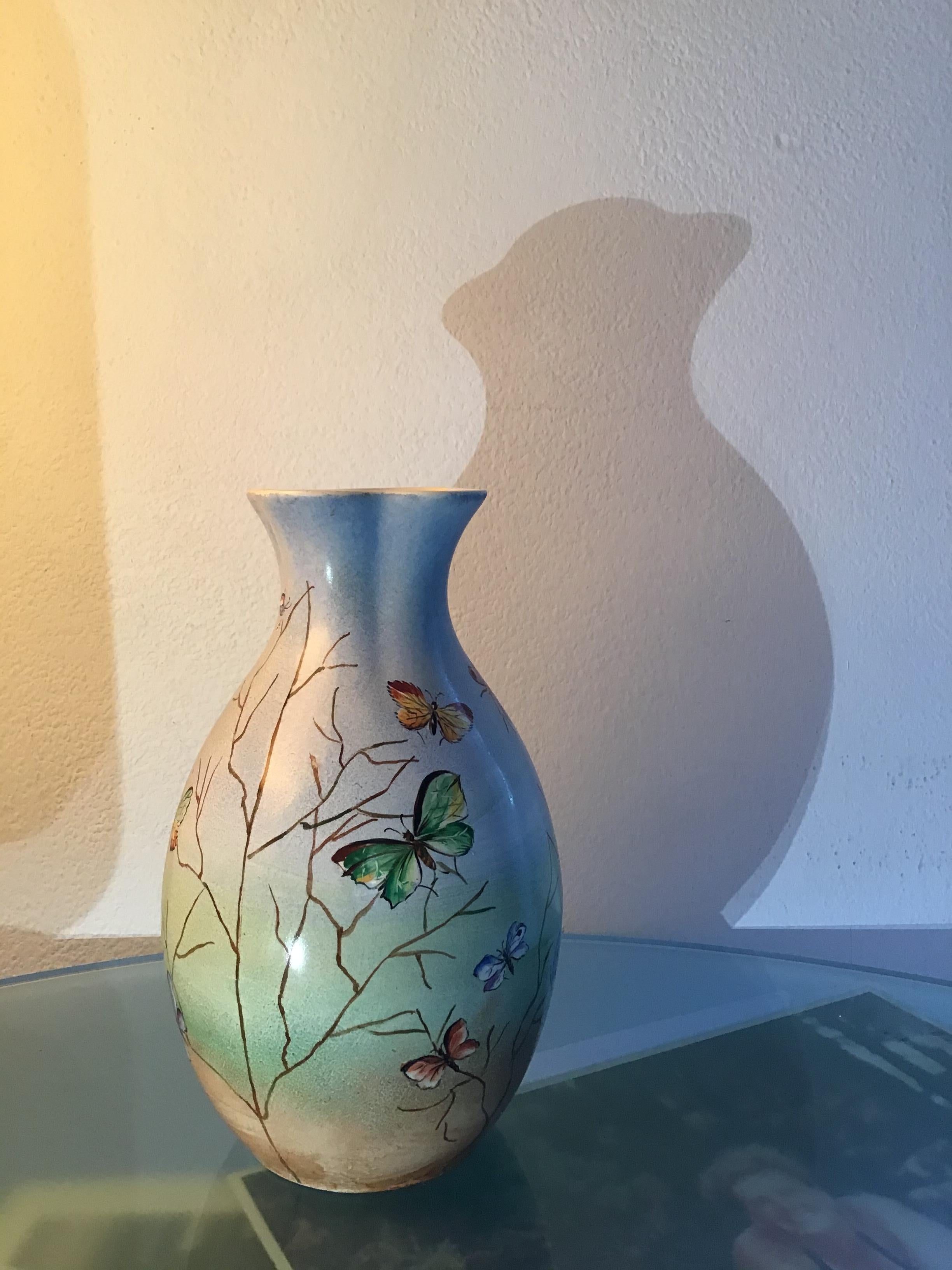 Lavenia “Guido Andlovitz “Vase Ceramic 1940 Italy For Sale 2