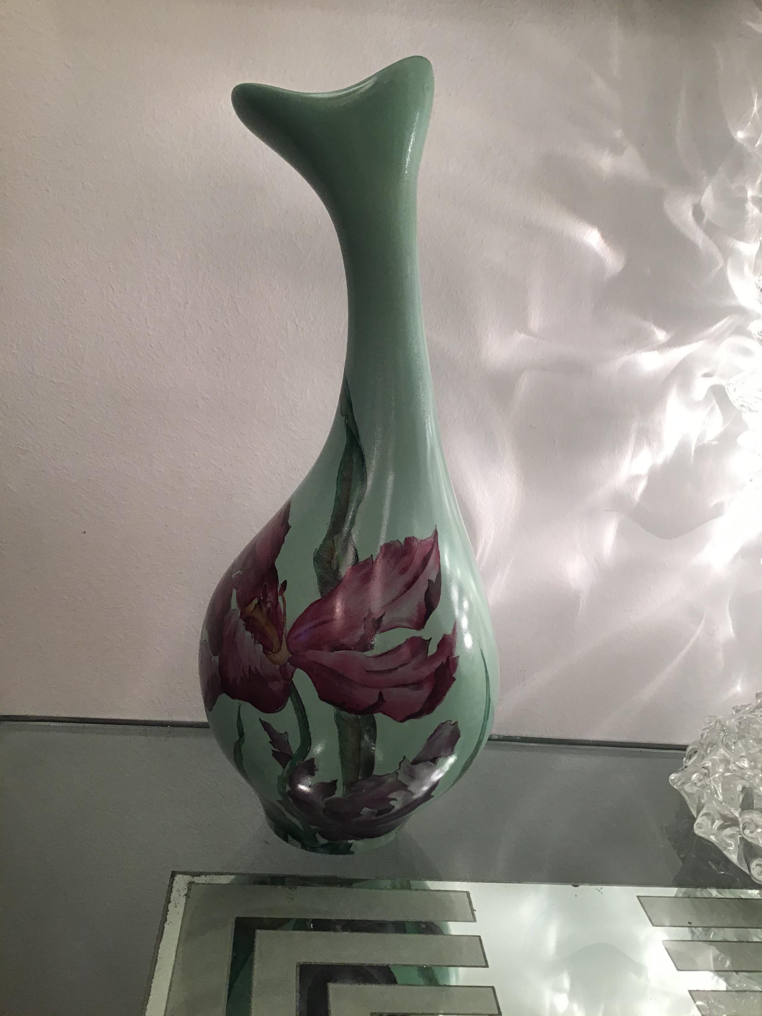 Vase en céramique lavande, 1950, Italie  en vente 5