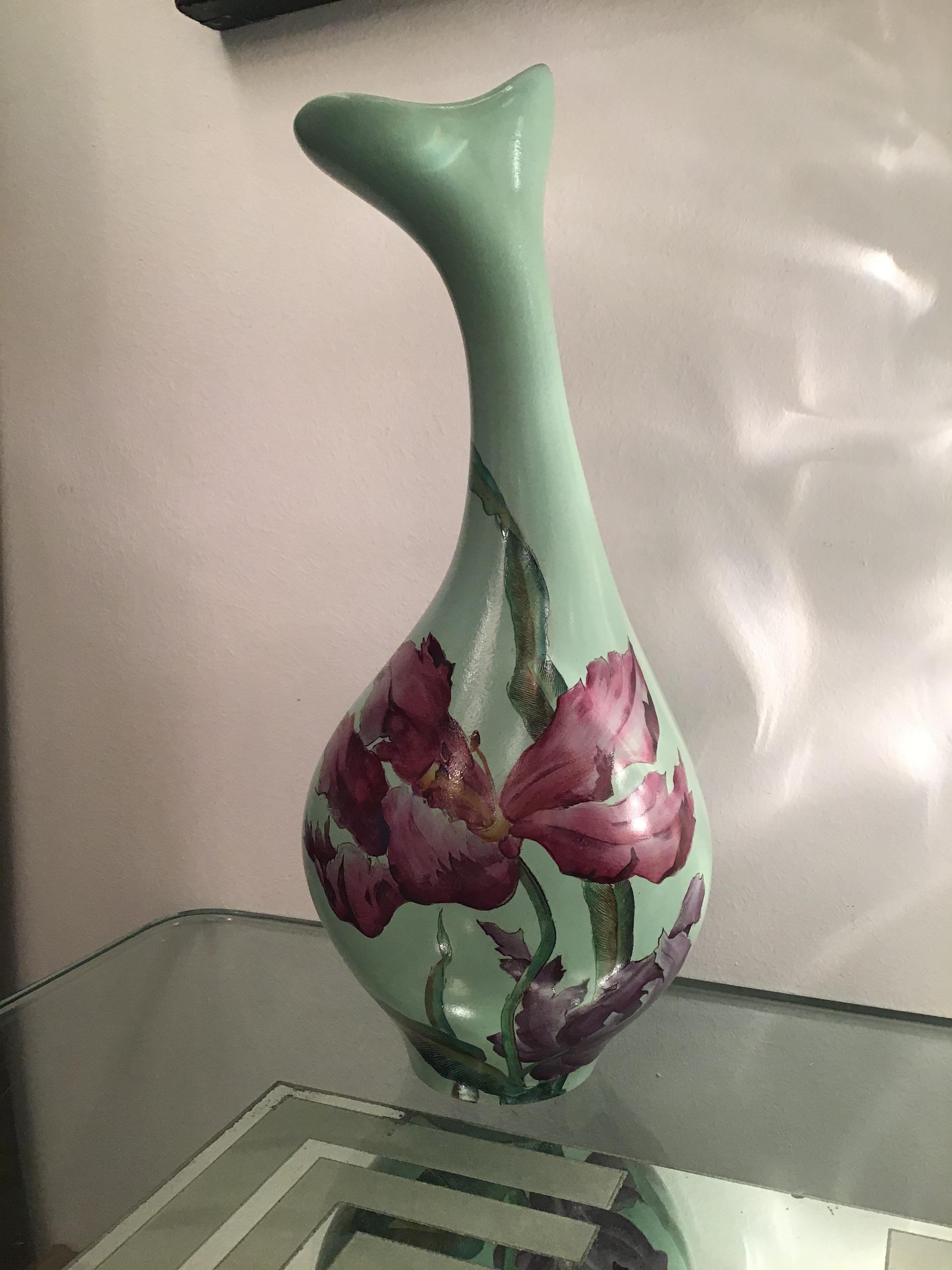 Vase en céramique lavande, 1950, Italie  en vente 6