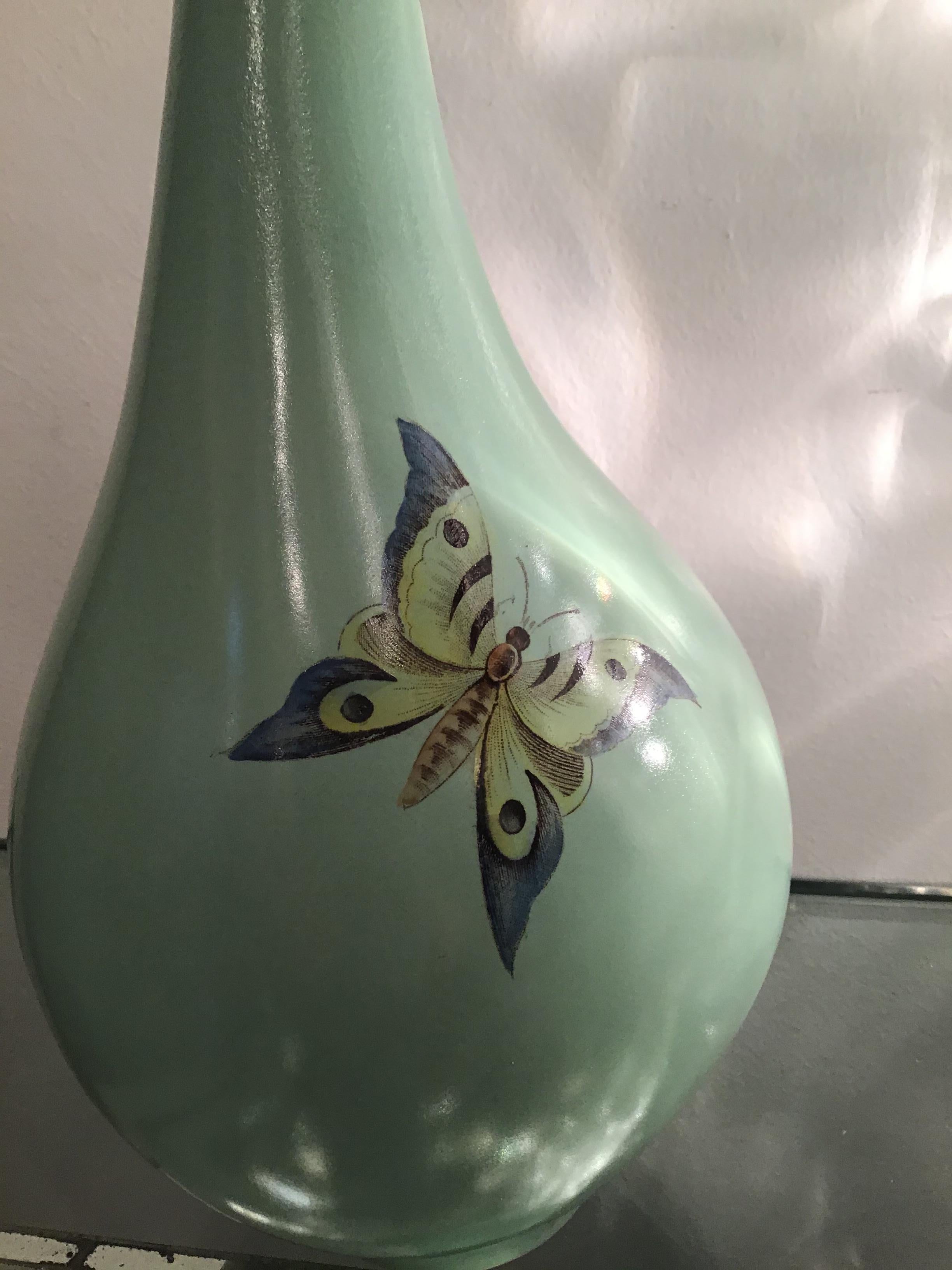 Vase en céramique lavande, 1950, Italie  en vente 2