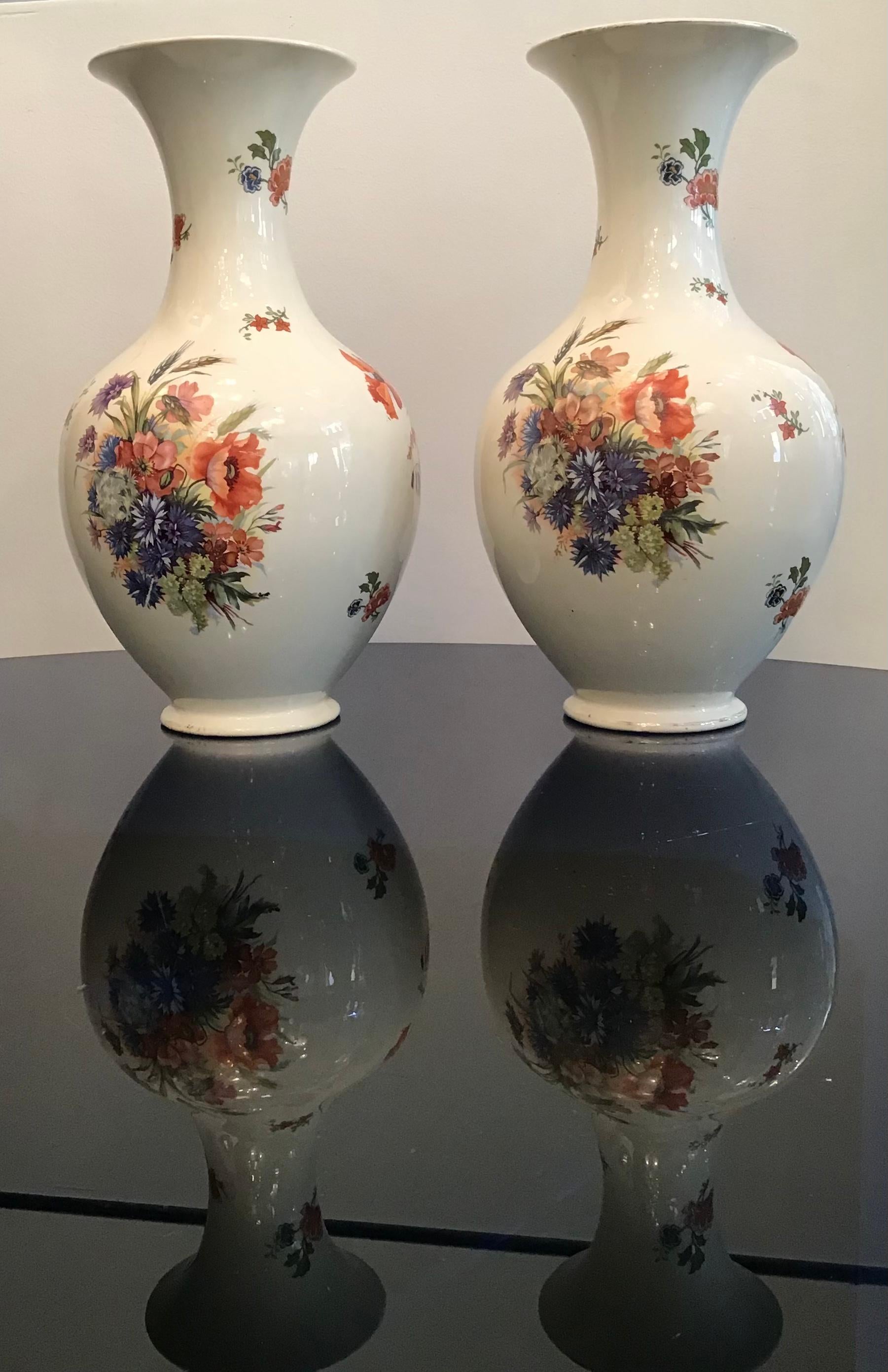 Laveno Couple Vases Ceramic, 1930, Italy For Sale 6