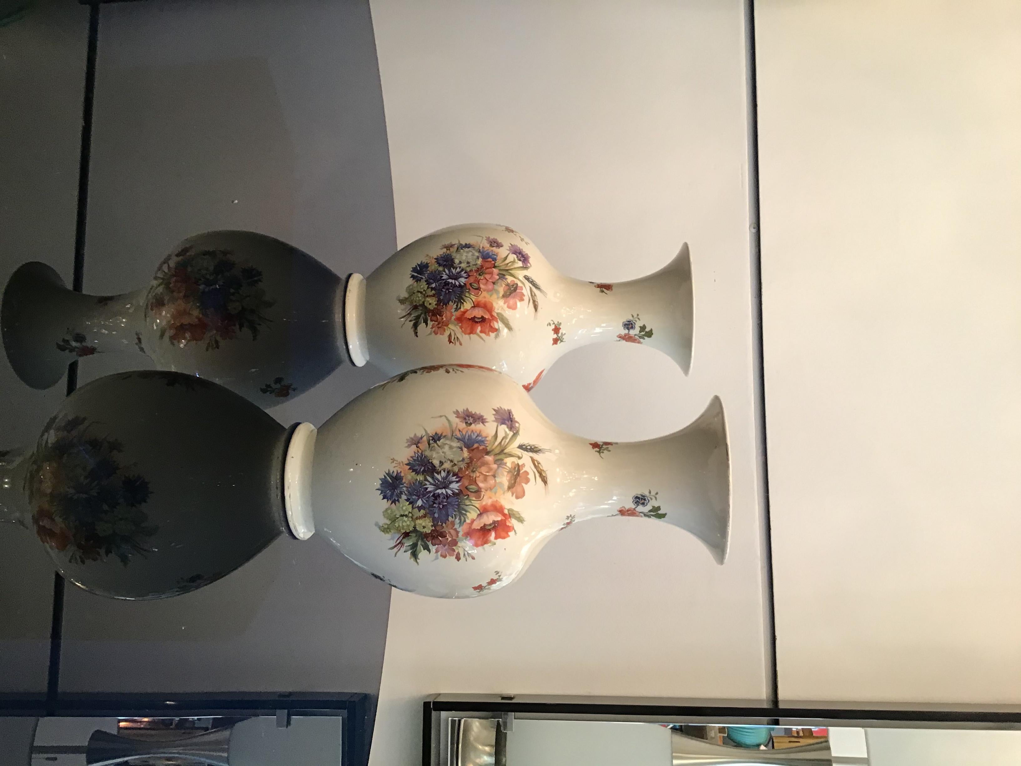 Laveno Couple Vases Ceramic, 1930, Italy For Sale 8