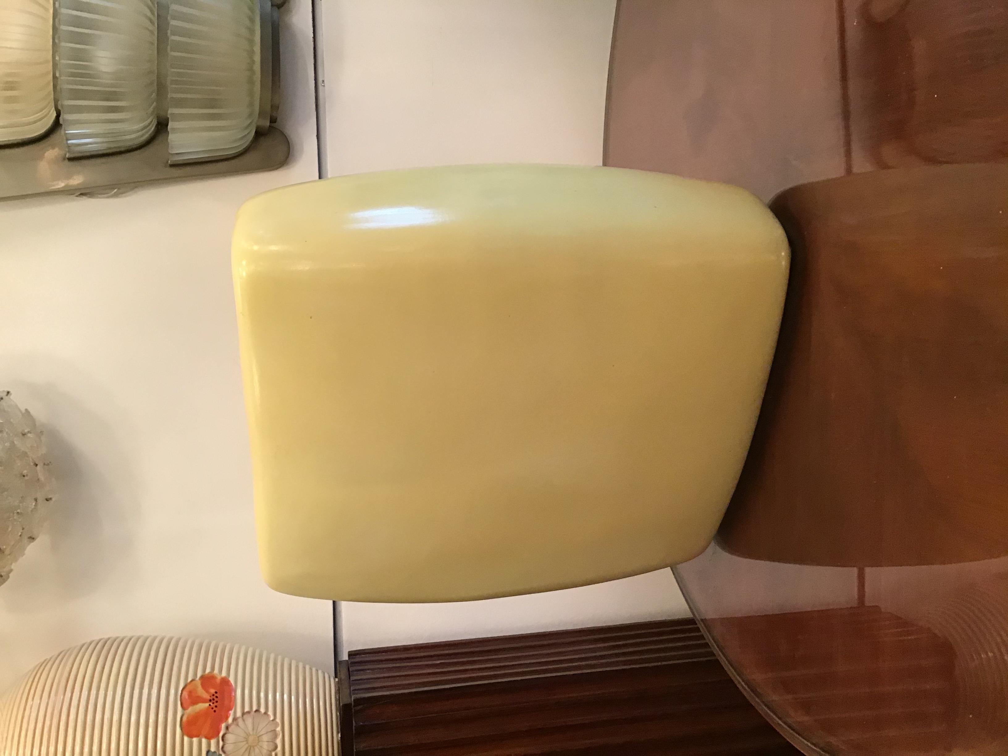 Laveno Guido Andlovitz 1940 Grand vase/support pour Umbrella Jaune Céramique, Italie en vente 6