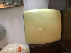 Laveno Guido Andlovitz 1940 Großer Stand für Vase und Umbrella Gelb Keramik, Italien