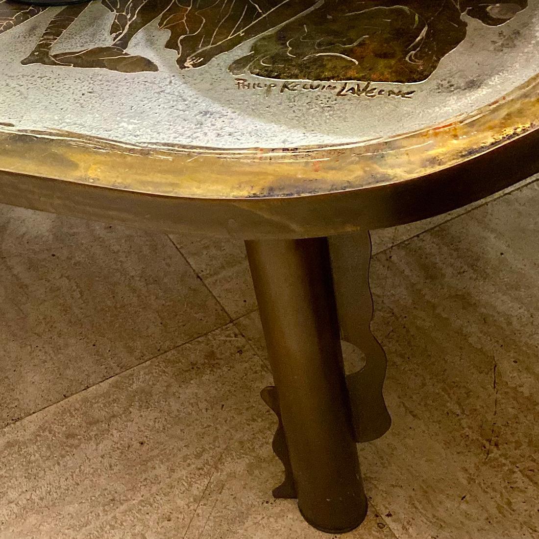LaVerne Bronze Couchtisch (Mitte des 20. Jahrhunderts)