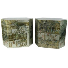 LaVerne Bronze/Pewter Chan Series Side Tables