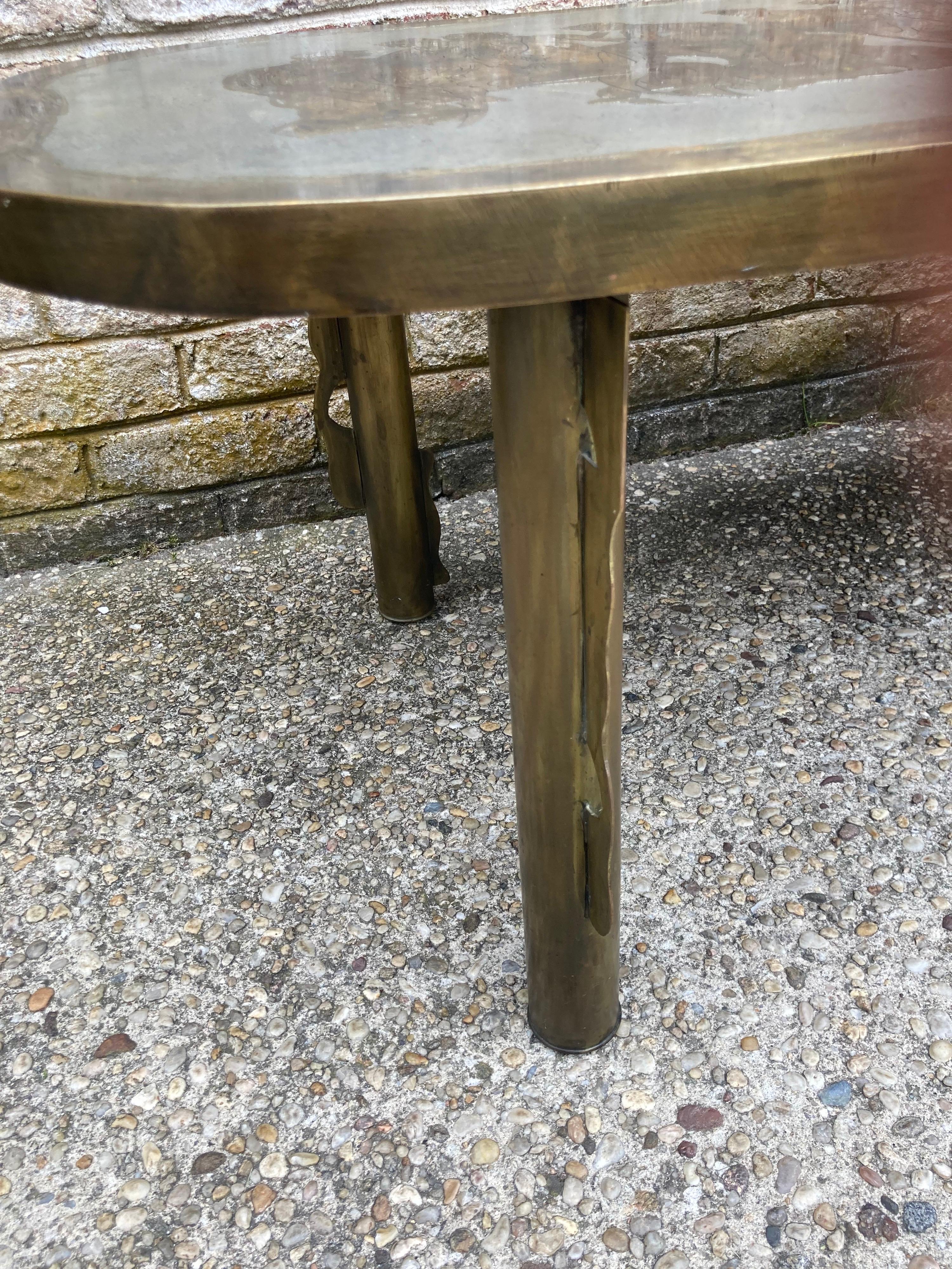 LaVerne Bronze Romanesque Coffee Table For Sale 2