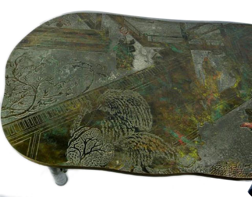 Buriné Table basse LaVerne Chan en vente