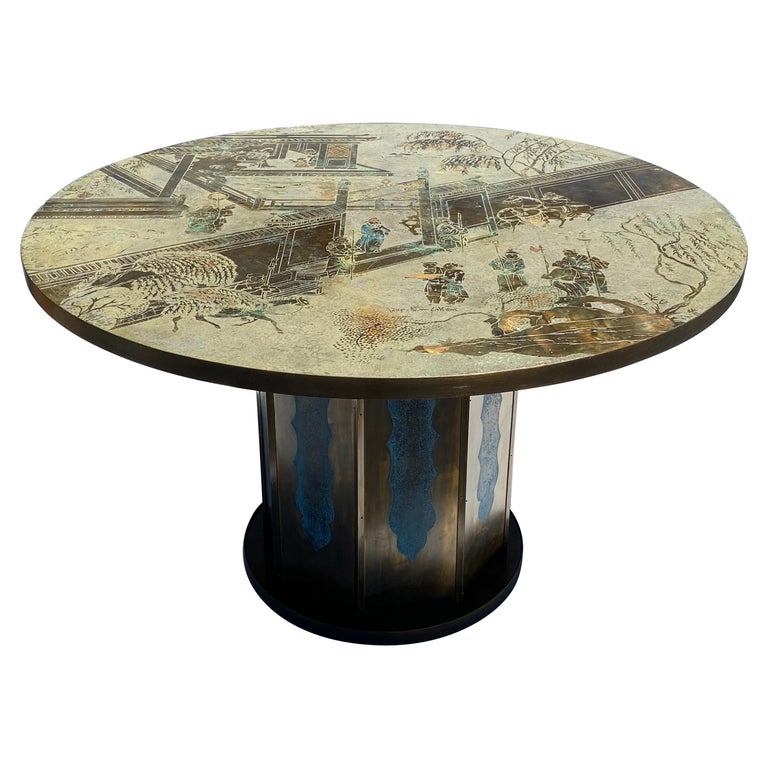 Laverne Chan Dining Center Or Game Table For At 1stdibs Laverne Chan Dining Center Or Game, Round Table La Verne