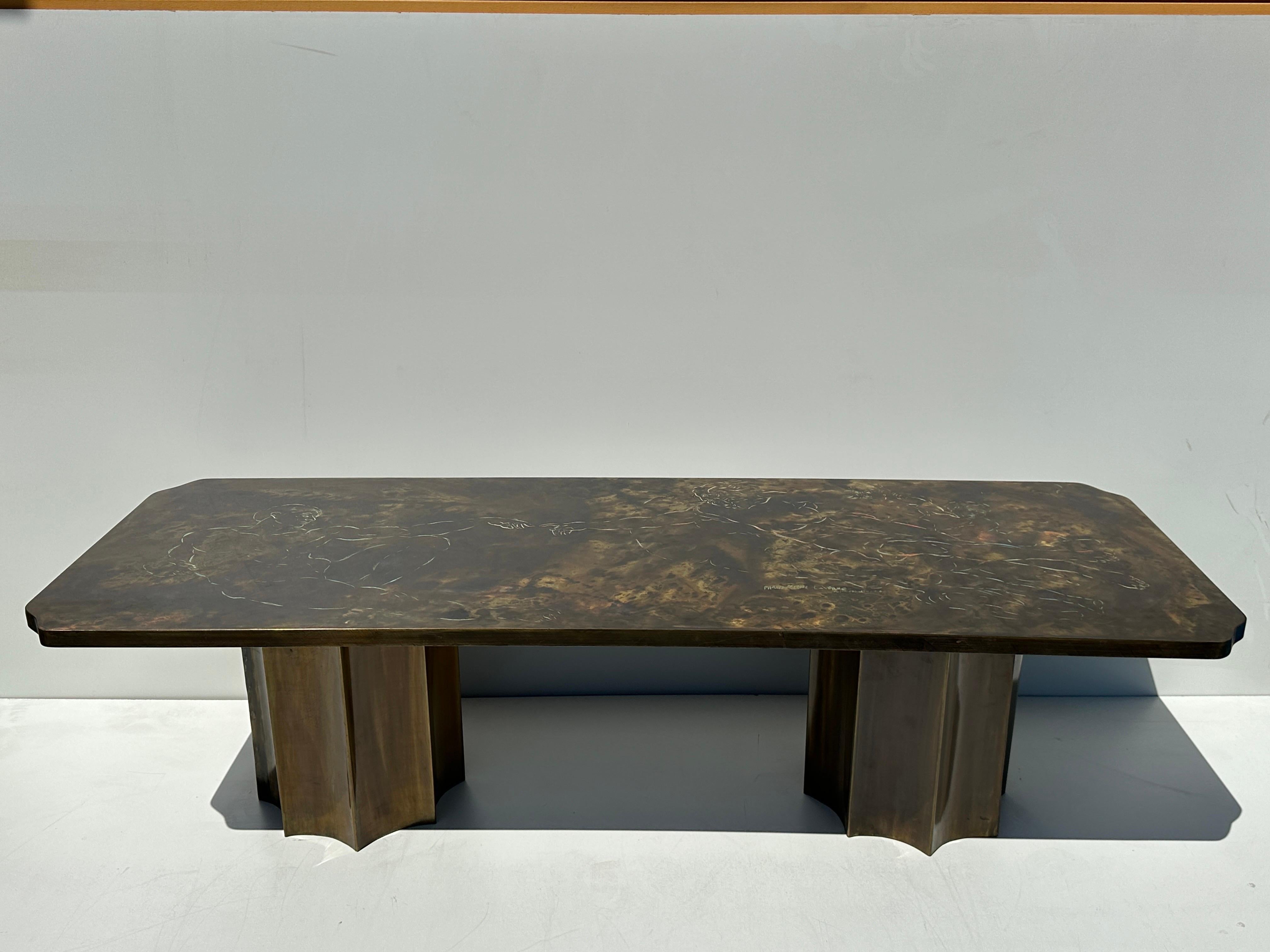 Mid-Century Modern LaVerne “Creation of Man” Coffee Table For Sale