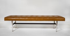 Laverne International Bank aus getuftetem Kamelleder in Box, NYC Serie 1960er Jahre