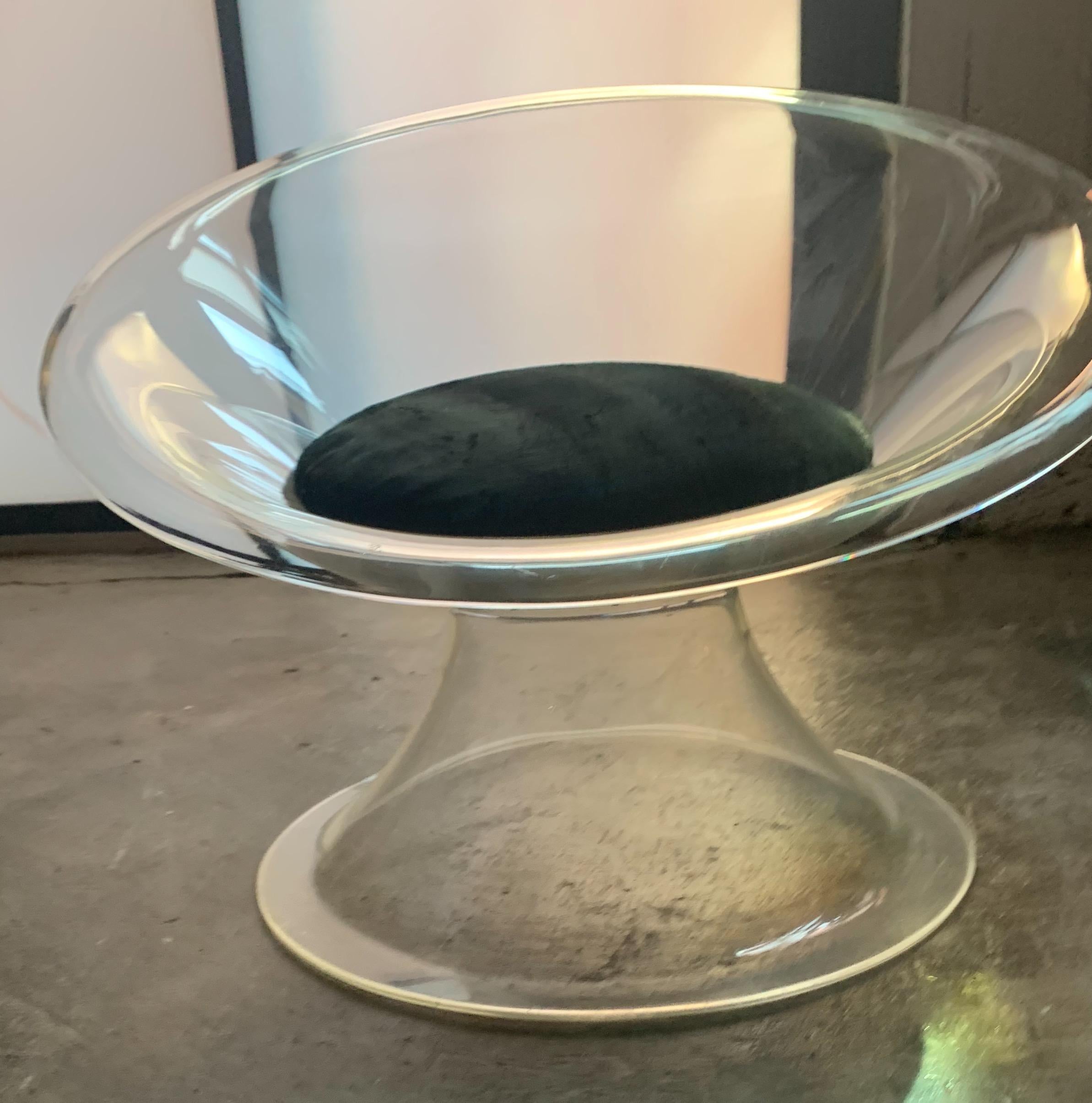 Laverne International buttercup Lucite lounge chair, Invisible Group, 1959. Considered a masterpiece upon release, Laverne's Invisible Group Collection remains the epitome of midcentury chic. Fashion editorials and Madison Avenue couldn't get enough