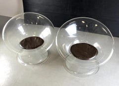 Laverne International Buttercup Lucite Lounge Chair Pair, Invisible Group, 1959