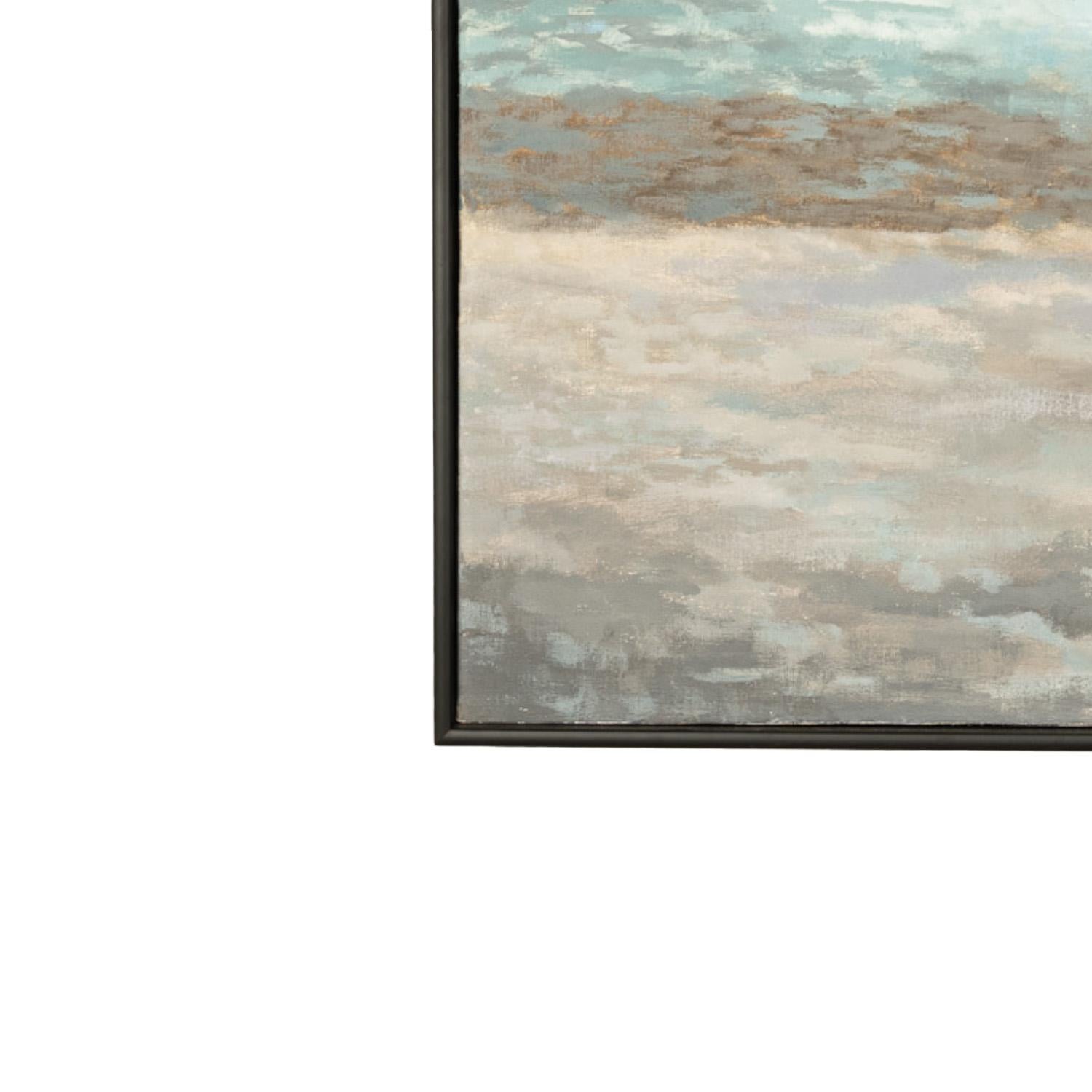 Pittura ad olio astratta modernista del Pacifico nordoccidentale dell'Oregon LaVerne Kraus 1971 8