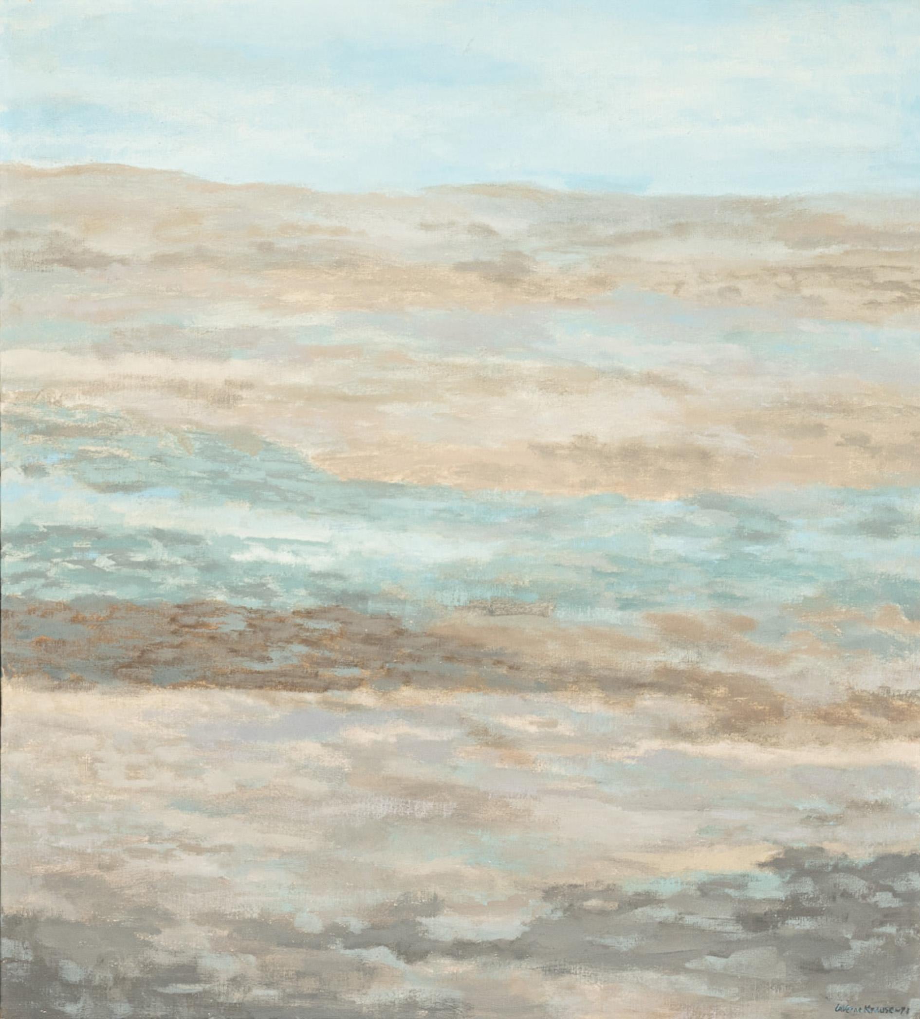Pittura ad olio astratta modernista del Pacifico nordoccidentale dell'Oregon LaVerne Kraus 1971 - Painting Espressionismo astratto di LaVerne Krause