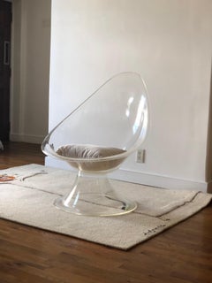 Chaise Lily de Laverne, groupe invisible, 1959, moderne du milieu du siècle, ère spatiale, Lucite