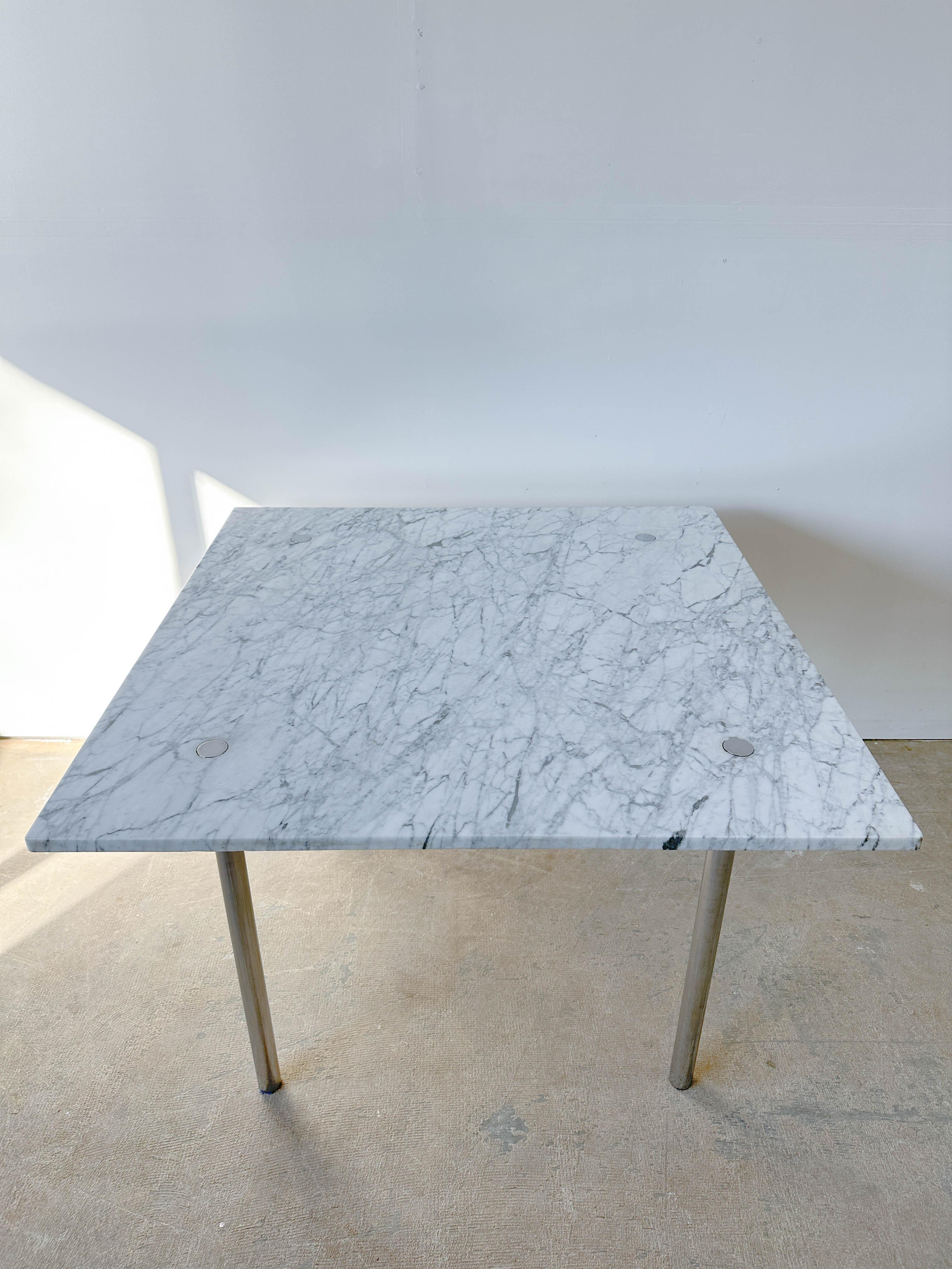Mesa de comedor de mármol Laverne de William Katavolos, Ross Littell & Douglas Kelly Moderno de mediados de siglo en venta