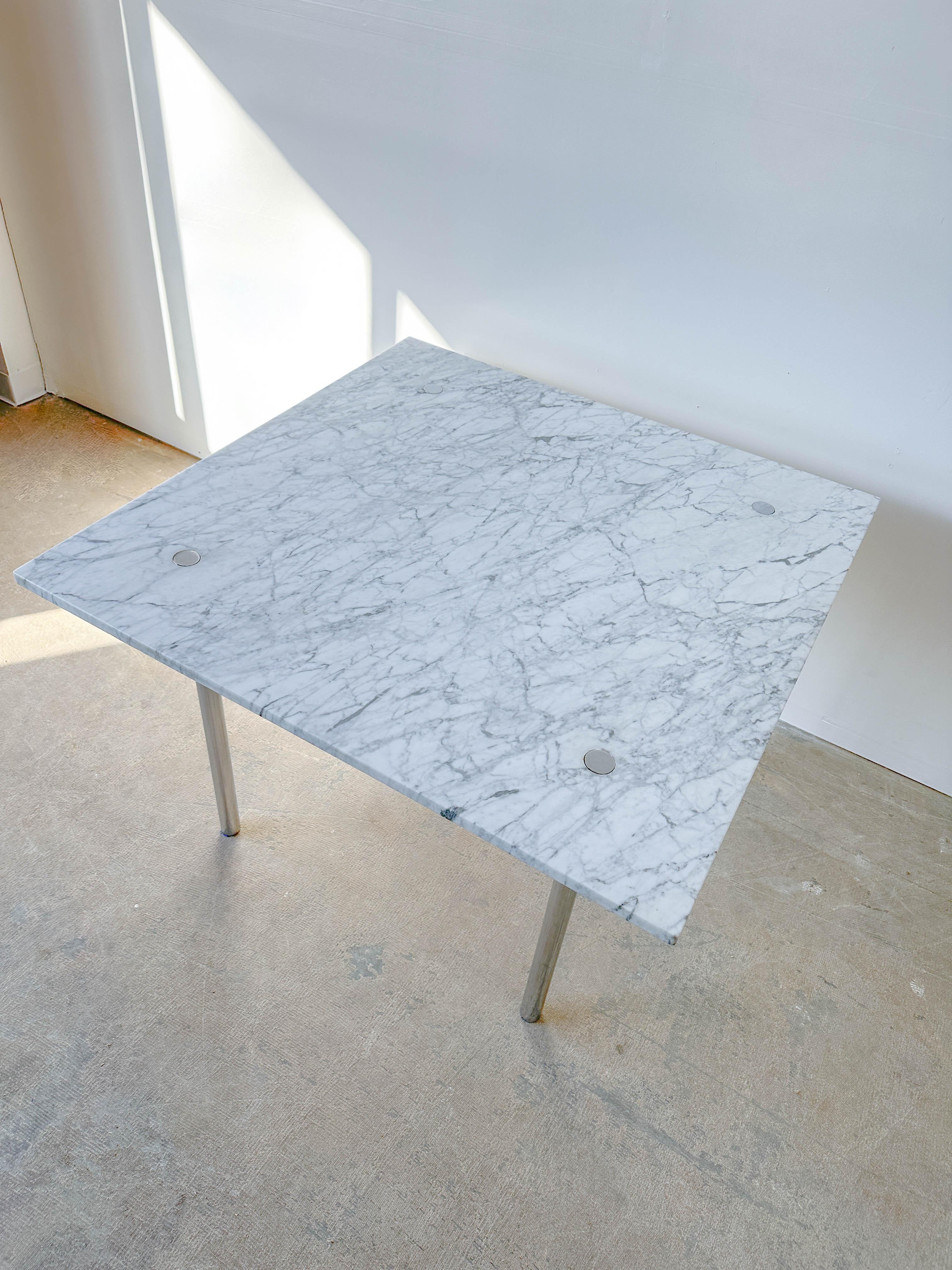 Mesa de comedor de mármol Laverne de William Katavolos, Ross Littell & Douglas Kelly en Bueno estado para la venta en Kalamazoo, MI