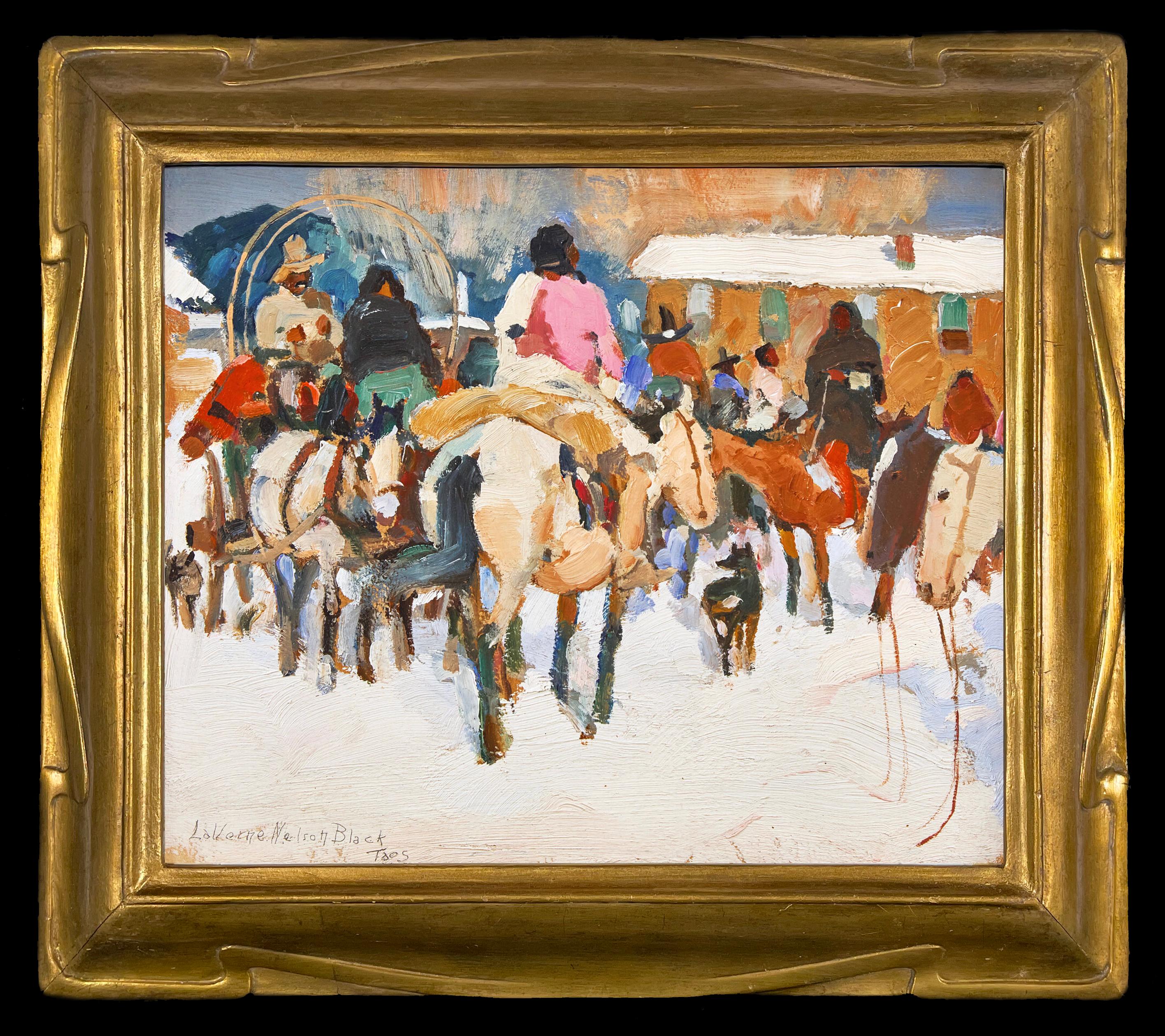 Taos – Painting von Laverne Nelson Black