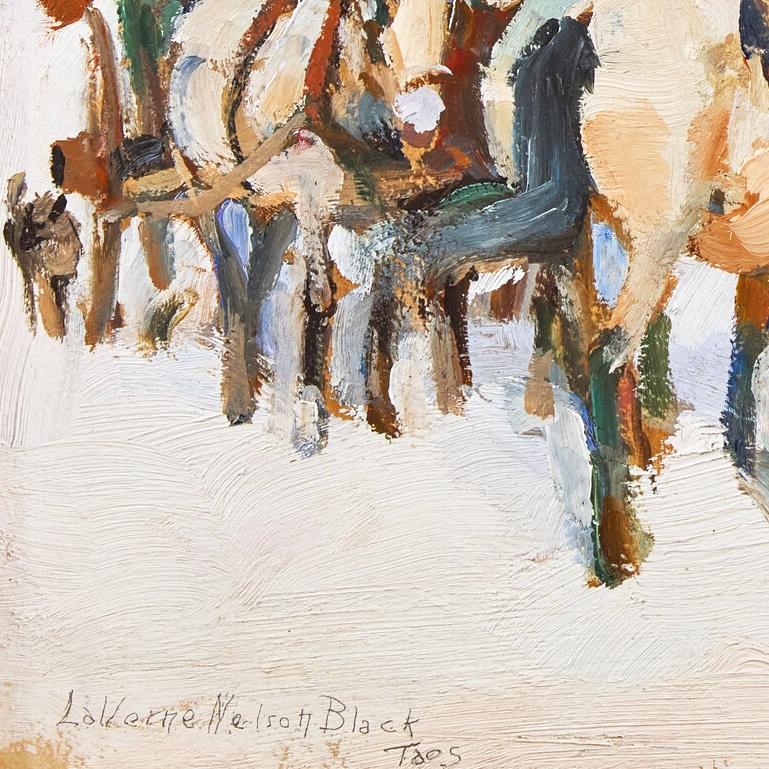 Taos (Amerikanischer Impressionismus), Painting, von Laverne Nelson Black