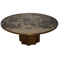 LaVerne Odyssey Round Cocktail Table, 1960s
