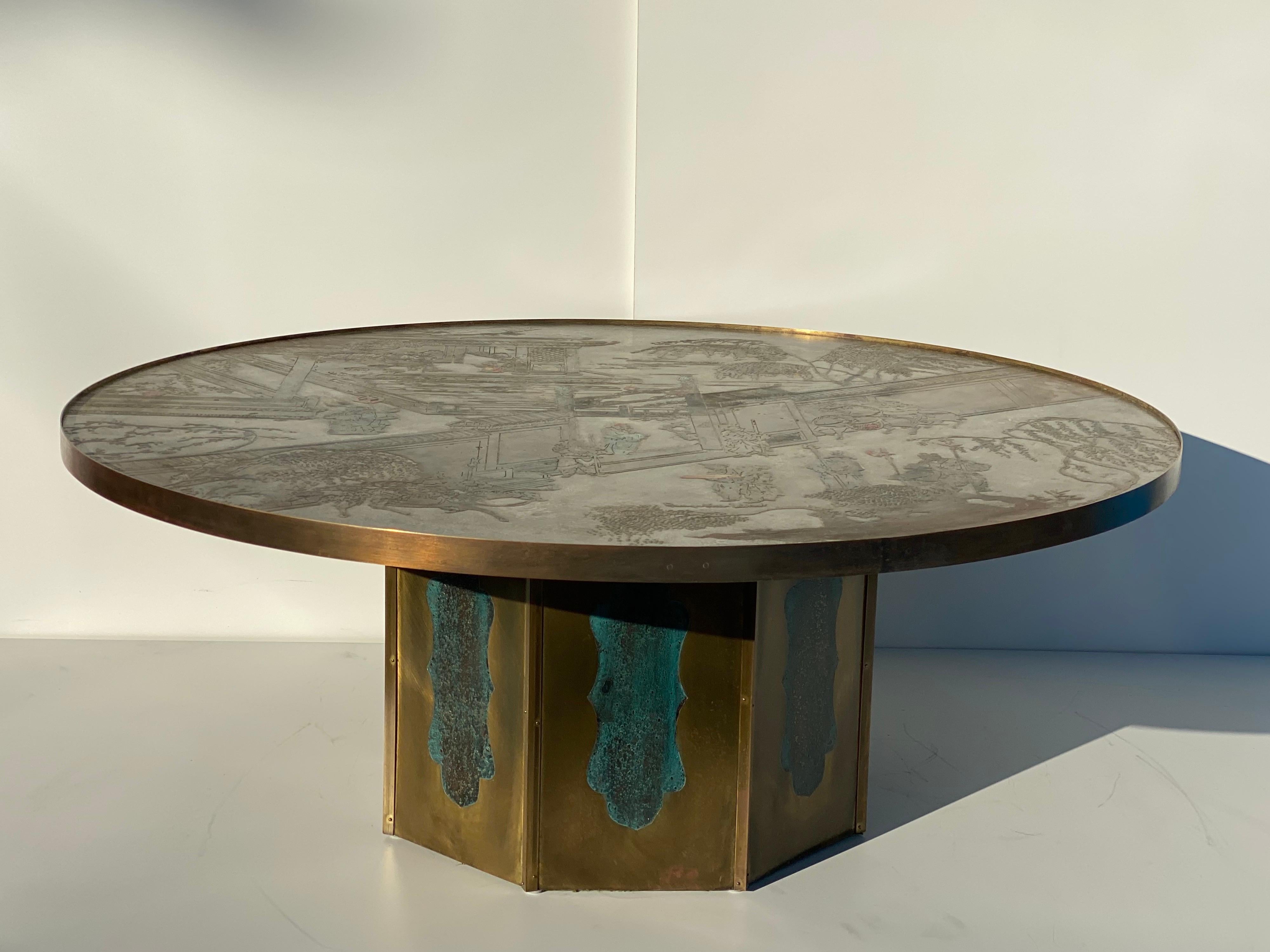 LaVerne Round “Chan” Coffee Table 6