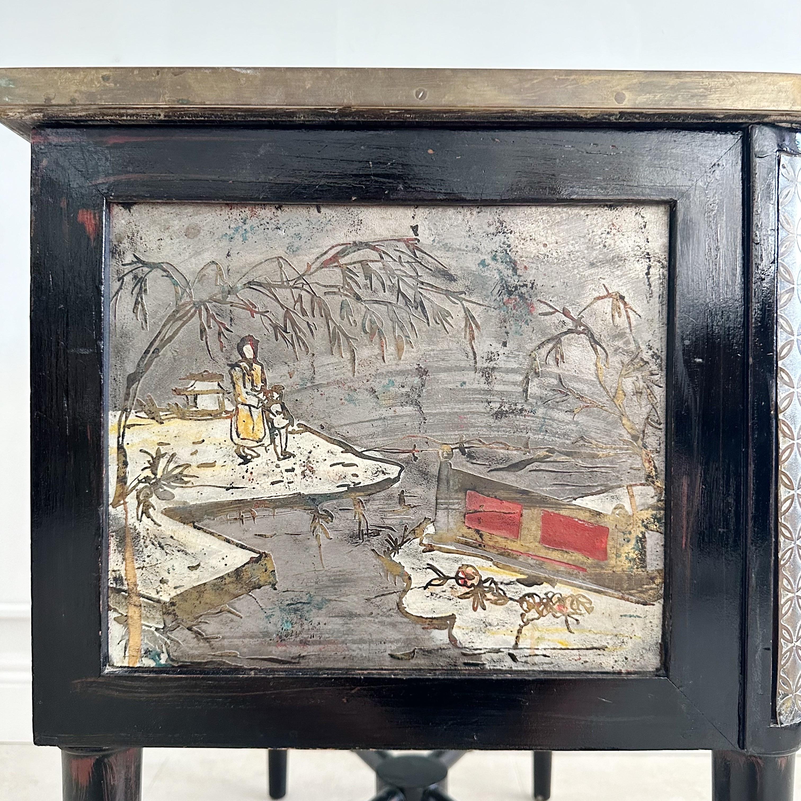 Laverne Style Chinoiserie Night Tables, 1960s 2