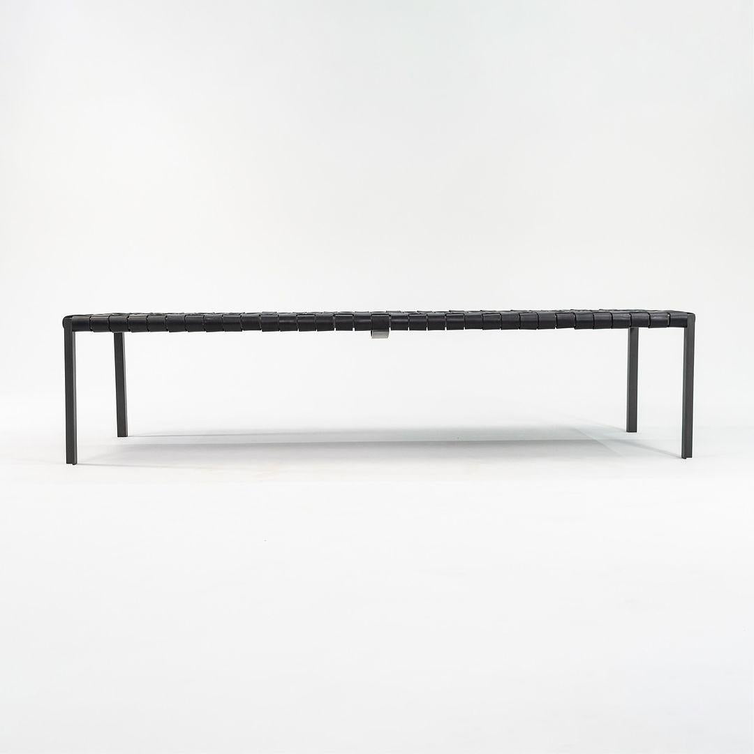 leather long bench