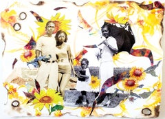 Don't Play In the Sun: Mixed Media Collage on Paper, Black African-American art