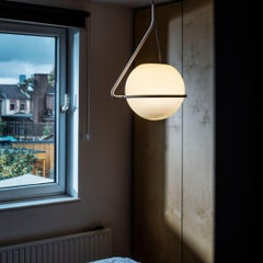 Laviani ‘Tonda' Handblown Glass Pendant in White for Foscarini